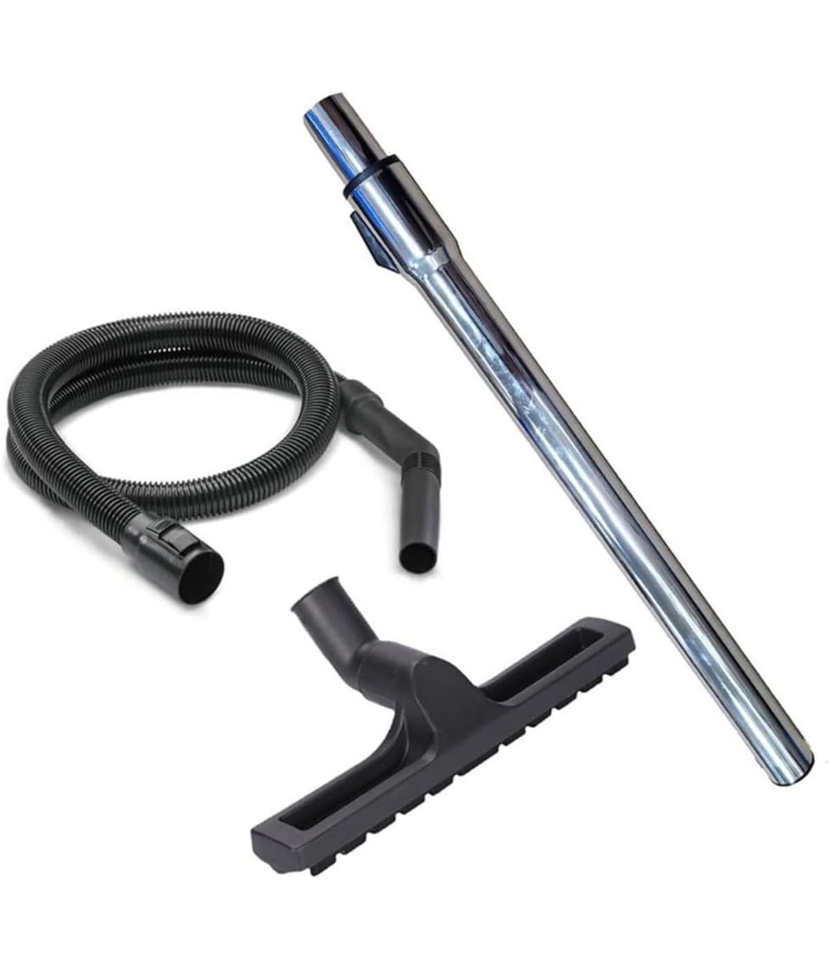 Cepillo de suelo con cabezal de succión y manguera, juego de limpieza versátil, accesorio para aspiradora, manguera de 2,5 m, plástico y acero inoxidable, para aspiradoras Kärcher SE2001 WD2.200