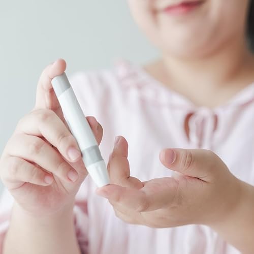 Miniatura 5 de Lancetas para pruebas de diabetes, calibre 30, 100 lancetas desechables con parte superior giratoria, lancetas diabéticas estériles para pruebas de