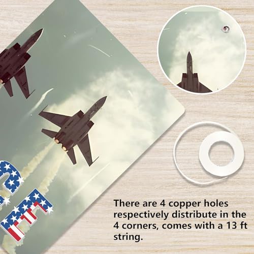 Image of B-Bn-059 US Air Force Banner Fighter Aircraft Armed Vintage Backdrop Decorations for Veterans Day American Military Veteran Retire Banner Photography Background Booth Props Decorations Supplies
