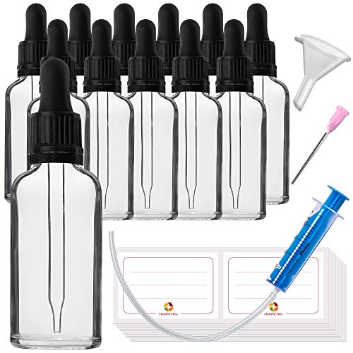 💧[Vetro durevole senza BPA] Le bottiglie di vetro possono essere riutilizzate e puoi riempirle in qualsiasi momento. Le bottiglie sono facili da pulire e riempire!