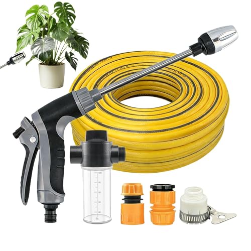 Rotating Pressure Sprayer - Garden Watering Cleaning Tool Device, Adjustable Flow Washer | Versatile Care Equipment Pet Bath Uti