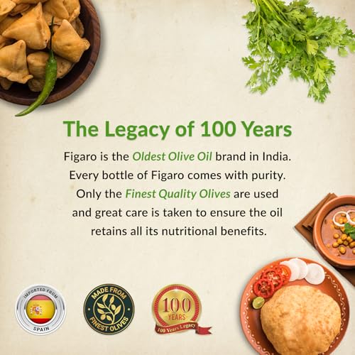 Image of Figaro Extra Light Tasting Olive Oil- Ideal for All Indian Cooking- Suitable for Deep Frying- Imported from Spain- 5L