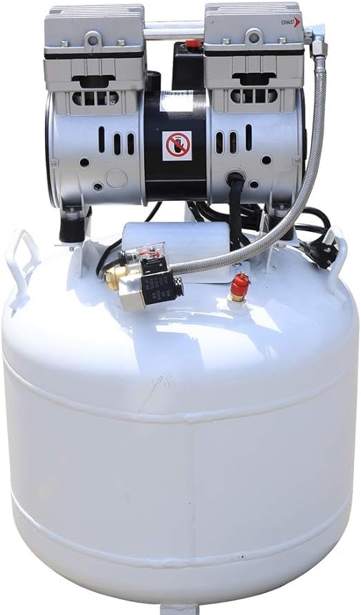 Compresor de aire silencioso de 40 L, compresor de aire médico, sin aceite, portátil, sin aceite, bomba de aire de 110 V, bomba de compresor de aire