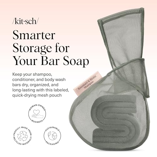 Kitsch Soap Saver Bag – Patented Mesh Bag Soap Holder with Tag Identifier - image 2