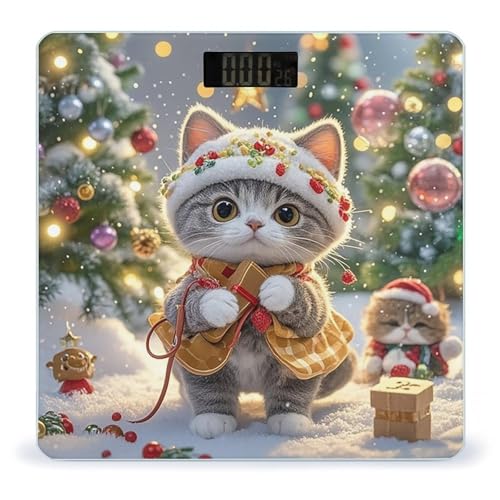 Báscula Digital de Baño con Pantalla LED y Vidrio Templado miniatura 1