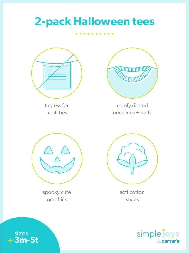 Miniatura 2 de Simple Joys by Carter's Paquete de 2 camisetas de manga larga unisex para bebé