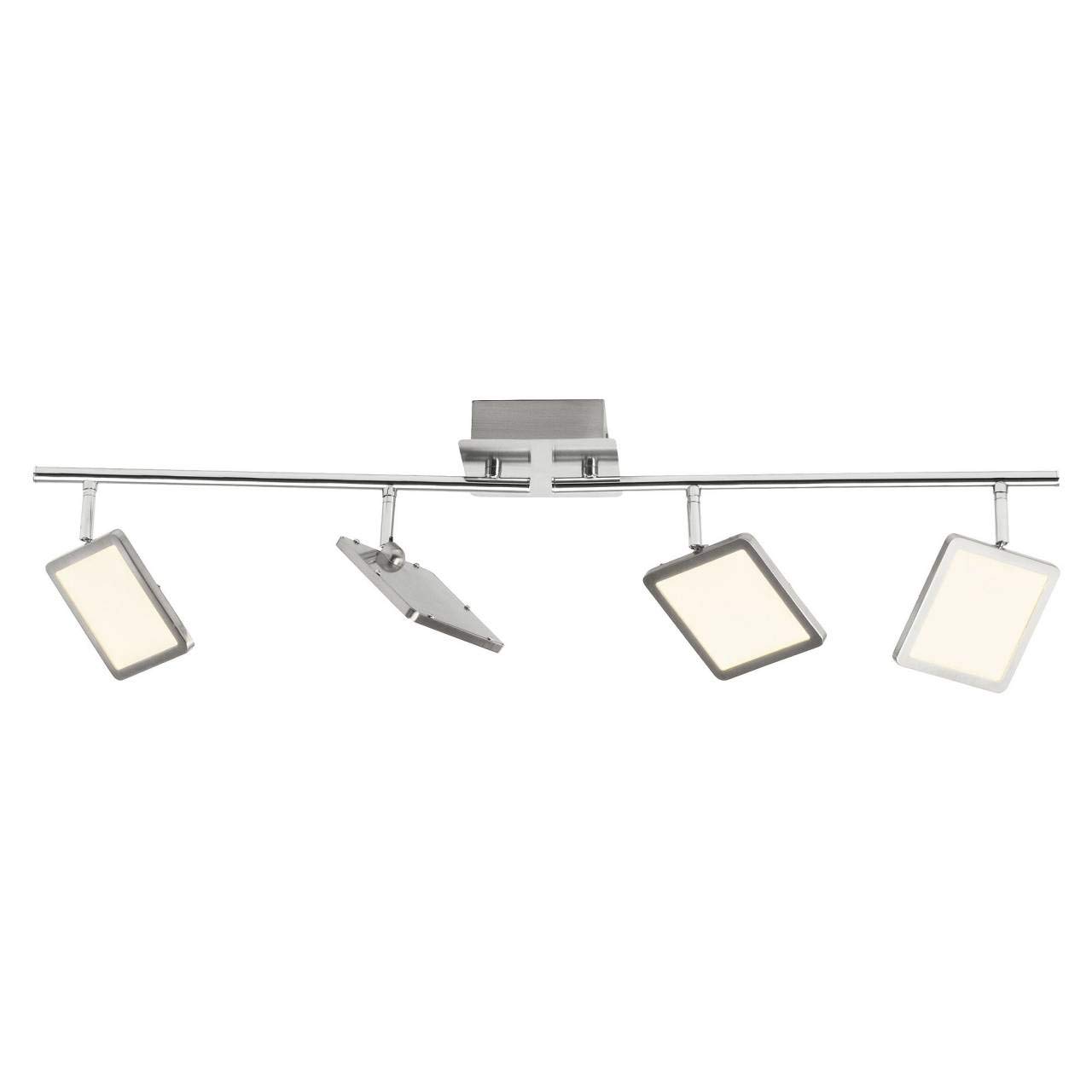 Brilliant Uranus LED Spot Tubo, 4 focos, orientables), 4 x 5 W LED empotrable fijo, 4 x 500 lúmenes, 3000 K blanco cálido, metal/plástico, hierro, 12 x 79.5 x 18 cm, g33832/13