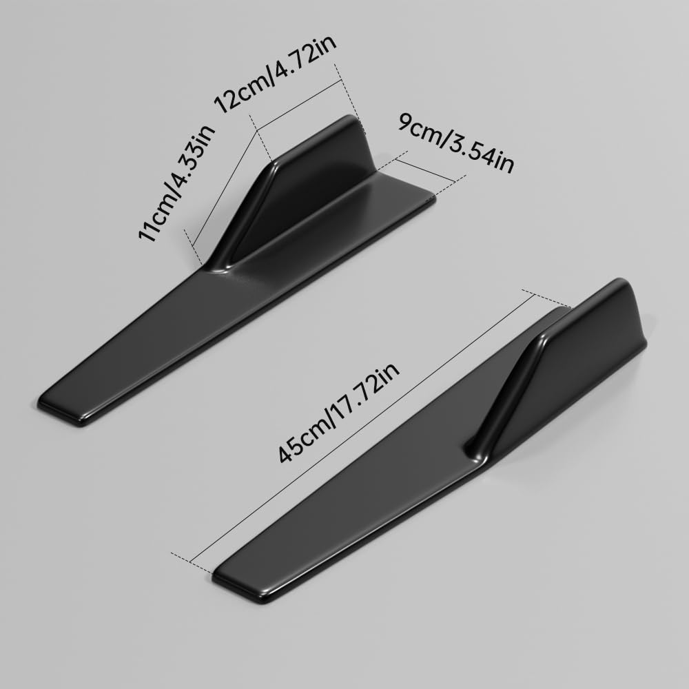 Jupe latérale, Spoiler universel pour seuil latéral de voiture en carrosserie ABS, lèvre de rocker, splitter, ailes de winglet, diffuseur, spoiler de voiture