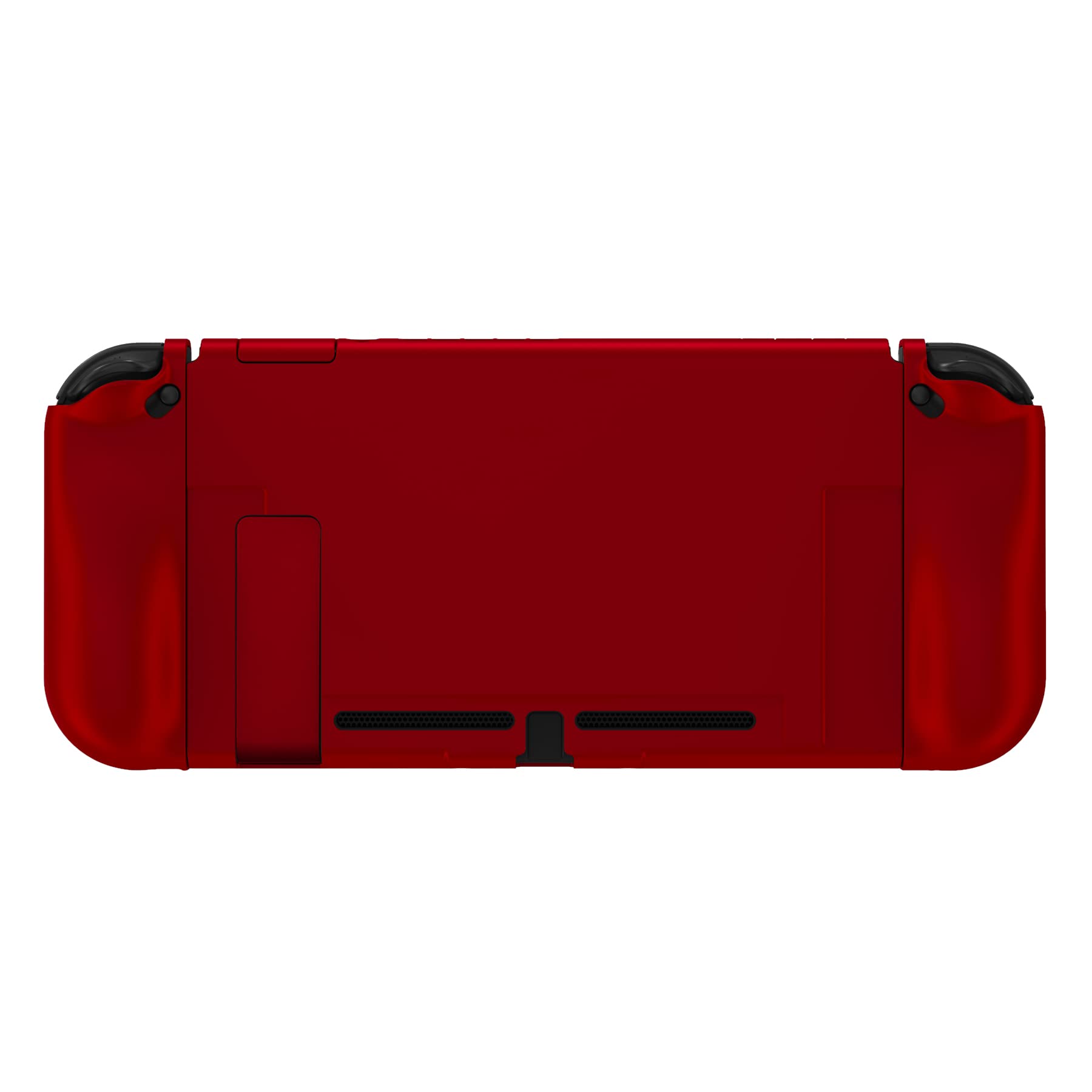 PlayVital Cover Protettiva per Nintendo Switch, Custodia Protettiva Copertura Rigida Grip Ergonomica per Joycon Controller-Rosso Scarlatto