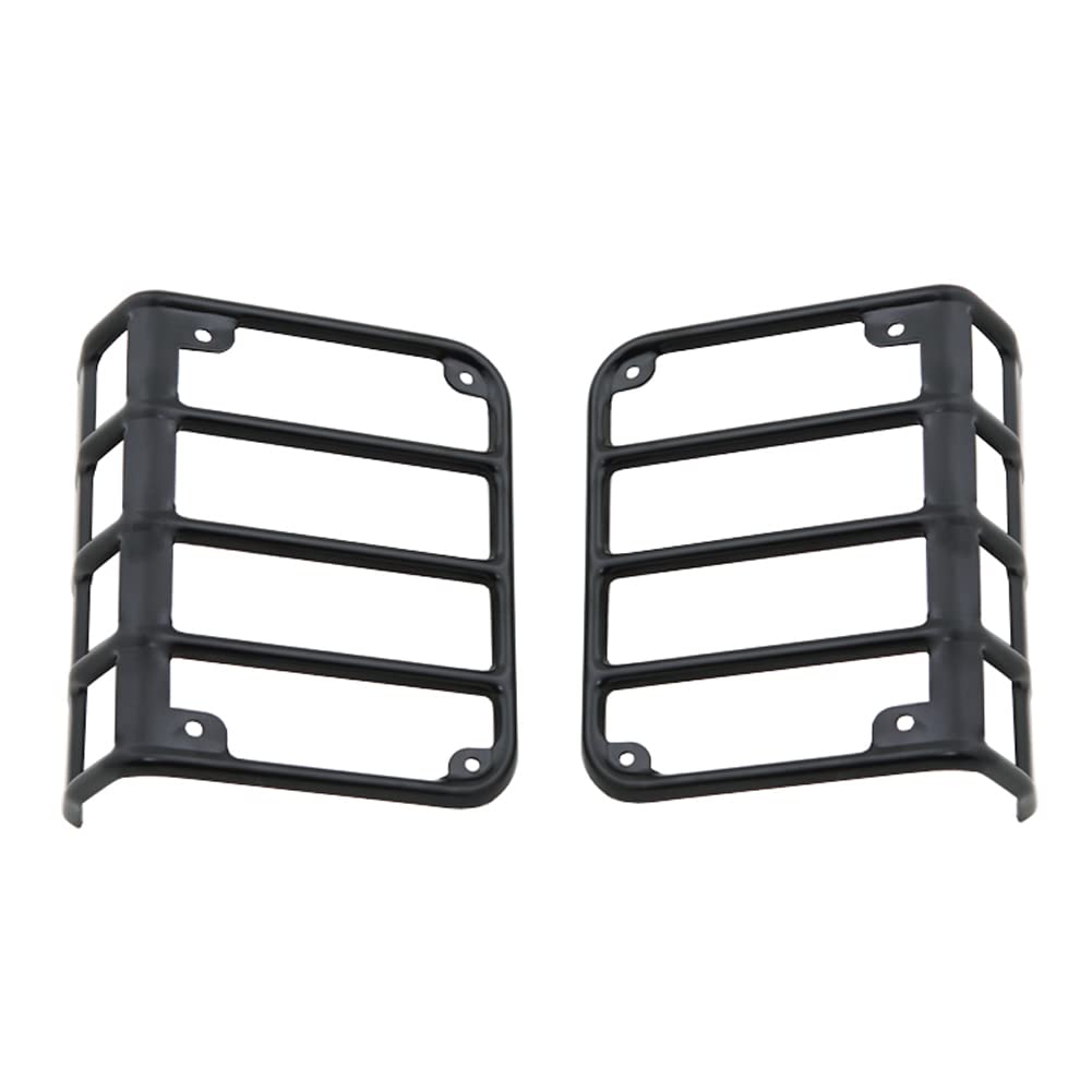 DEONG Tail Light Covers Compatible with 2007-2017 Jeep Wrangler JK, Accessories Lights Cover, JK Rear Light Protector, Guards for Rear Taillights Black Light Cage - Pair
