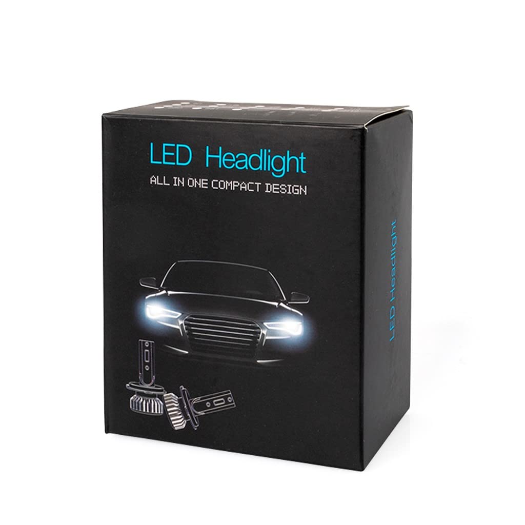 Zestaw LED serii LSF Żarówki LED H7 6400 LM, zestaw do konwersji reflektorów halogenowych samochodowych, światła drogowego lub mijania 12 V, 6500 K mocne, zimne białe światło, zestaw 2 szt