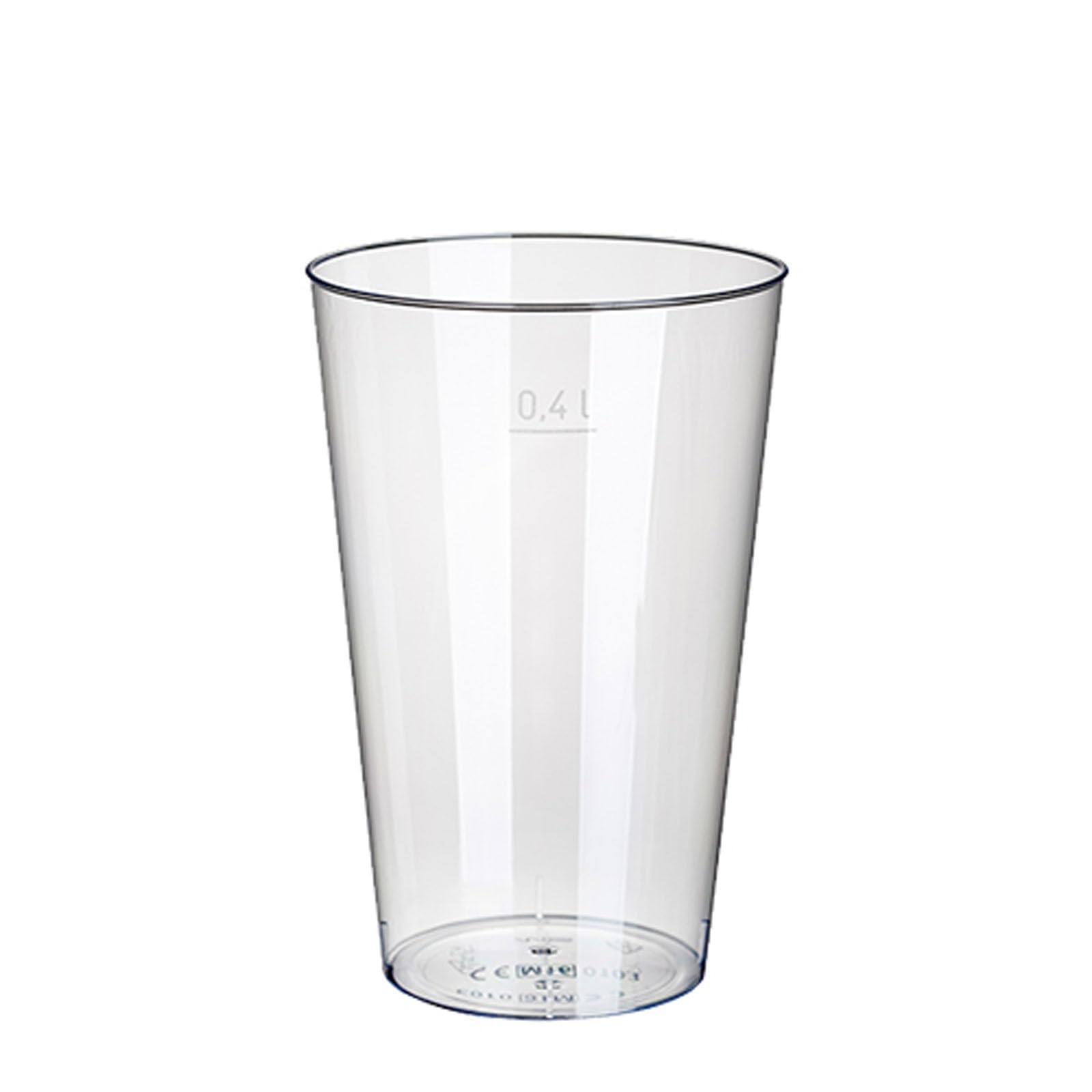 500 Trinkbecher, PS 0,4 l Ø 9 cm · 13 cm glasklar plastik