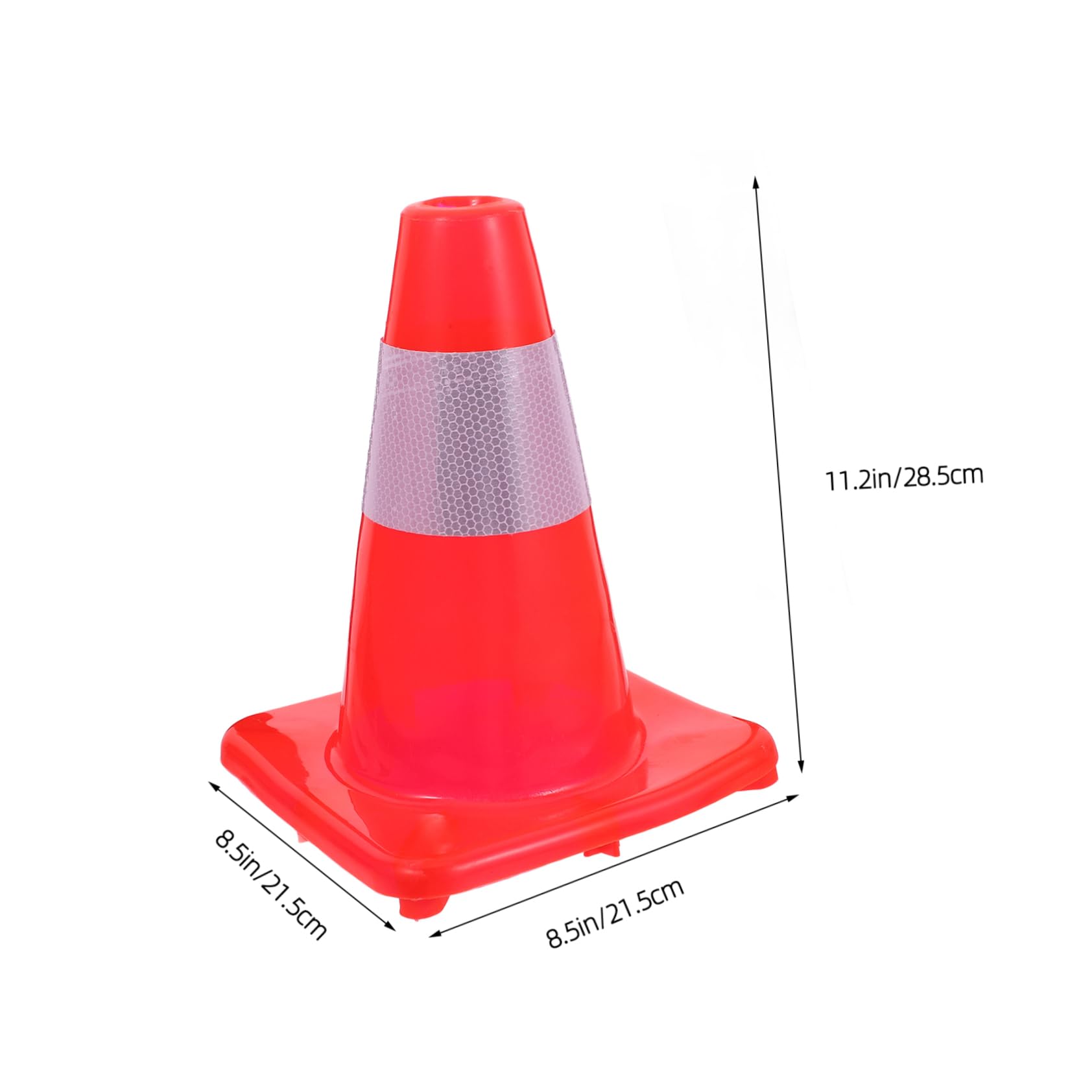 Unomor Safety Road Cones Caution Cones for Driving Reflective Night Visibility for Versatile Use