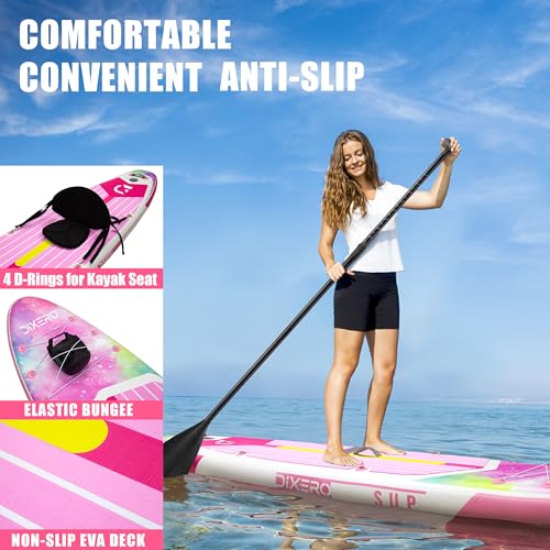DIXERO Tabla de Paddle Surf Hinchable 335cm con Accesorios Incluidos de Primera Calidad, Remo Ajustable, Bomba de Mano, Mochila de Transporte. 335 x 84 x 15 cm, Soporta hasta 158Kg - imagen 6