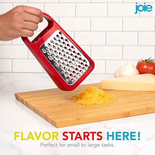 Joie Tower Grater – Double-Sided Stainless Steel Cheese & Vegetable Grater, BPA-Free & Dishwasher Safe, Assorted Colors - Image 6