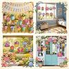 Motipuns 32 Pcs Spring Suncatcher Craft Kit for Adults, Mother's Day Cute Animals Flowers DIY Stain Glass Effect Paper Ornaments for Window Art Activities Gift #3