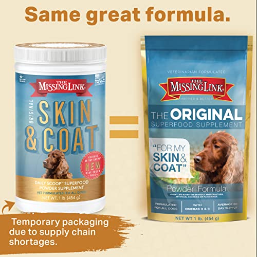 The Missing Link Skin & Coat Probiotics Superfood Supplement Powder for Dogs - Omegas 3 & 6, Fiber, Vitamin-E, Biotin… - Image 3