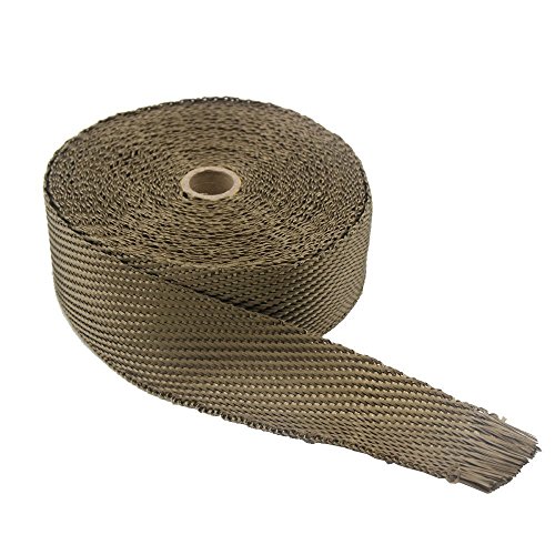 Ledaut HMHRT250X 2"X 50' Twill Weave Motorcycle Atv Titanium Exhaust Heat Shield Wrap thumb #3