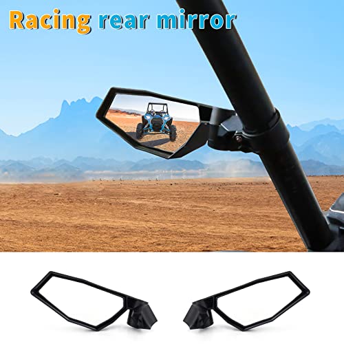 RZR PRO Side Mirrors,CPOWACE Adjustable HD Rear View Mirror Compatible with Polaris RZR Pro XP R/Turbo R 4 2020-2023 Accessories,Folding RearView Racing Mirrors Replace for 2883762
