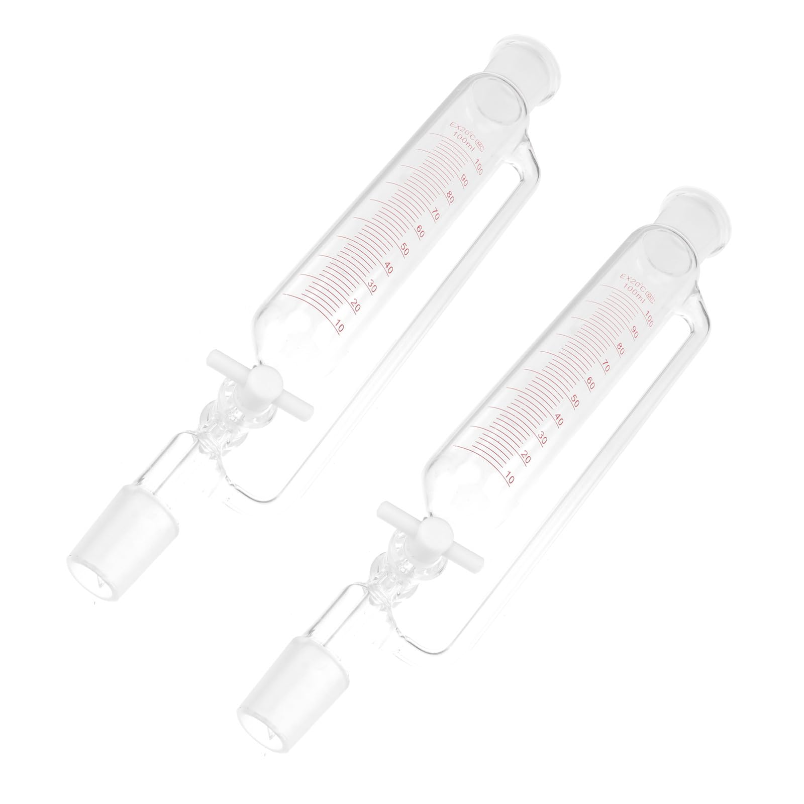 Embudo de Decantación Experimental Cilíndrico para Laboratorio Material Sintético y Alta Durabilidad Química para Separación de Líquidos