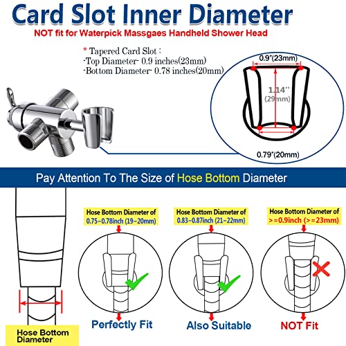 Shower Arm Diverter With Handheld Shower Mount Bracket, G1/2 Universal Brass Shower Diverter Valve Bathroom Shower System Replacement For Hand Shower And Fixed Spray Head, Chrome Plated #TOP4