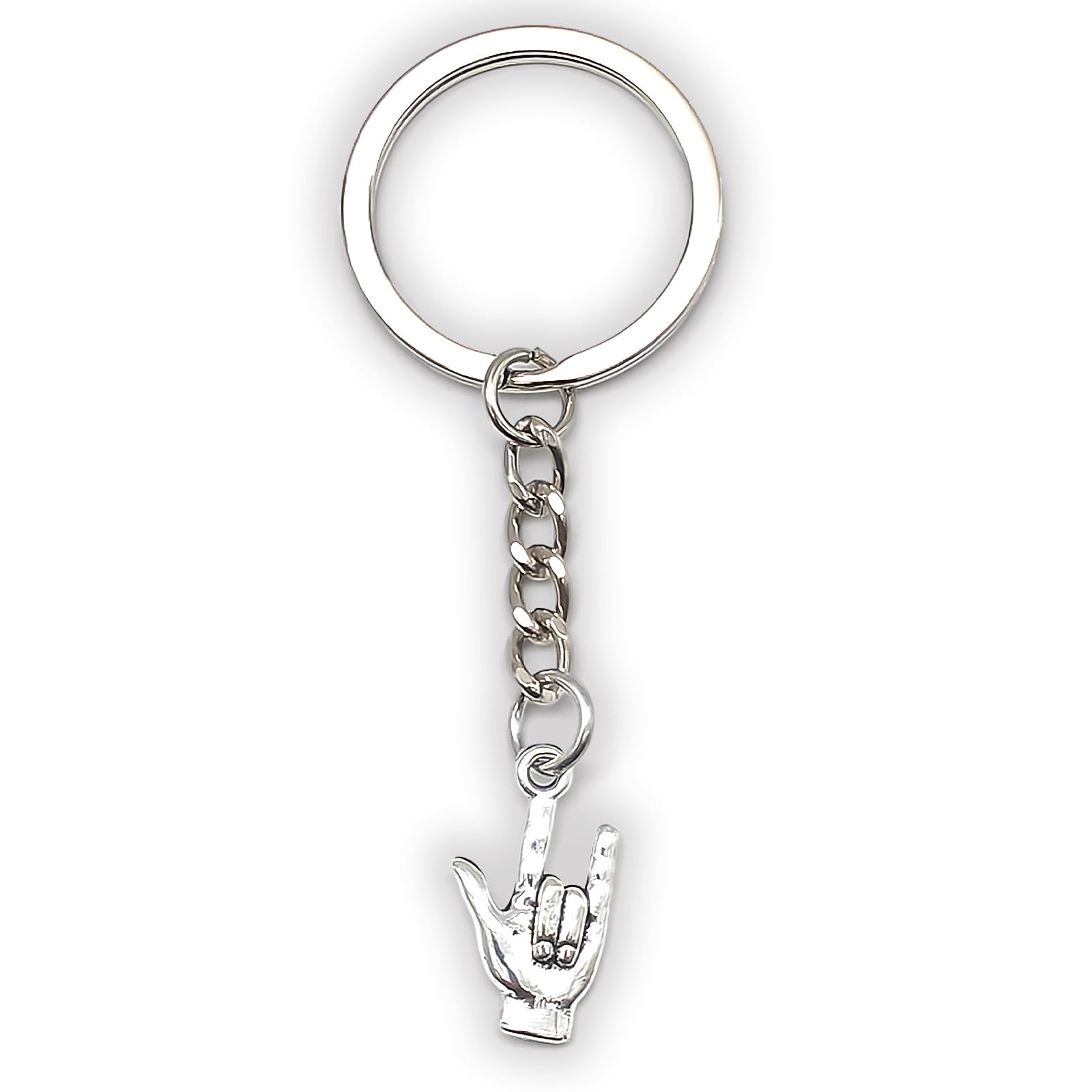 Zynara Ich Liebe Dich Schlüsselanhänger, Gesten Schlüsselanhänger,Pärchen Geschenk, Love Handzeichen, Glücksbringer Auto Geschenk, Geschenke für Paare