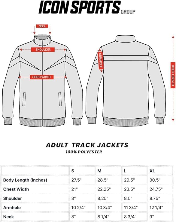 Icon Sports Men FC Barcelona Officially Licensed Zipper Soccer Jacket Large 003