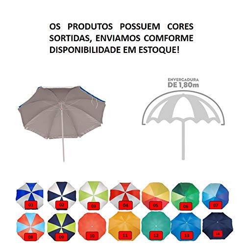 Kit Praia Carrinho C/Avanço + 4 Cadeira Reclin Alum 8pos + Gurda Sol 1,8m + Saca Areia - Mor