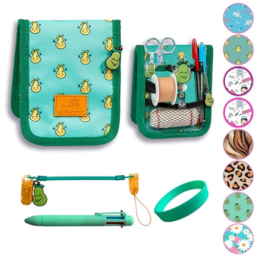 La Repera de Enfermera® Salva para bolsos de enfermagem, porta-joias de enfermagem, caneta 6 cores pulseira: Organizador de bolso | presentes de enfermagem, acessórios para enfermeiros (ANGRY PEAR)