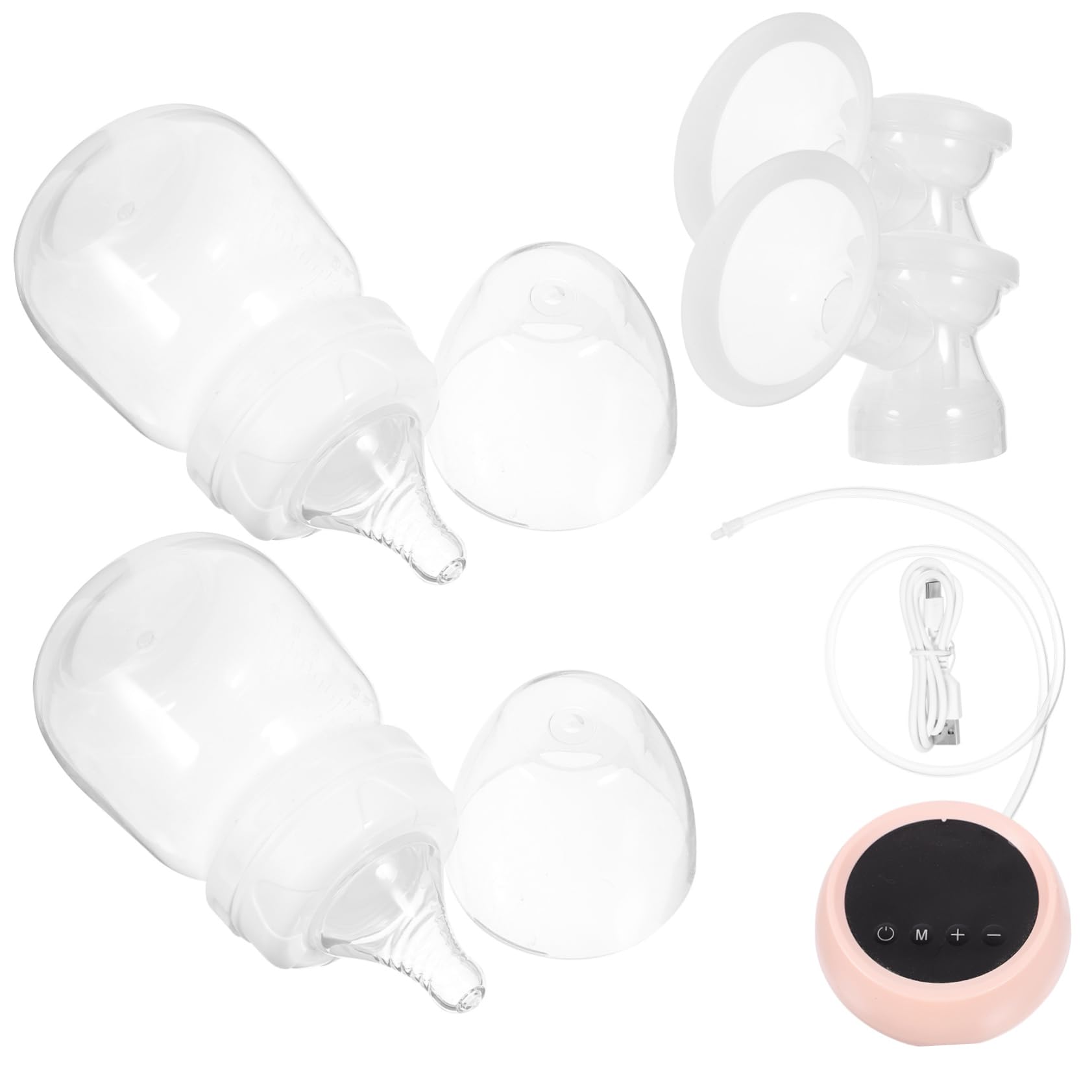 Tiralatte Elettrico Doppio Silenzioso Ricaricabile 1200mah per Mamme Pompa Pp e Silicone