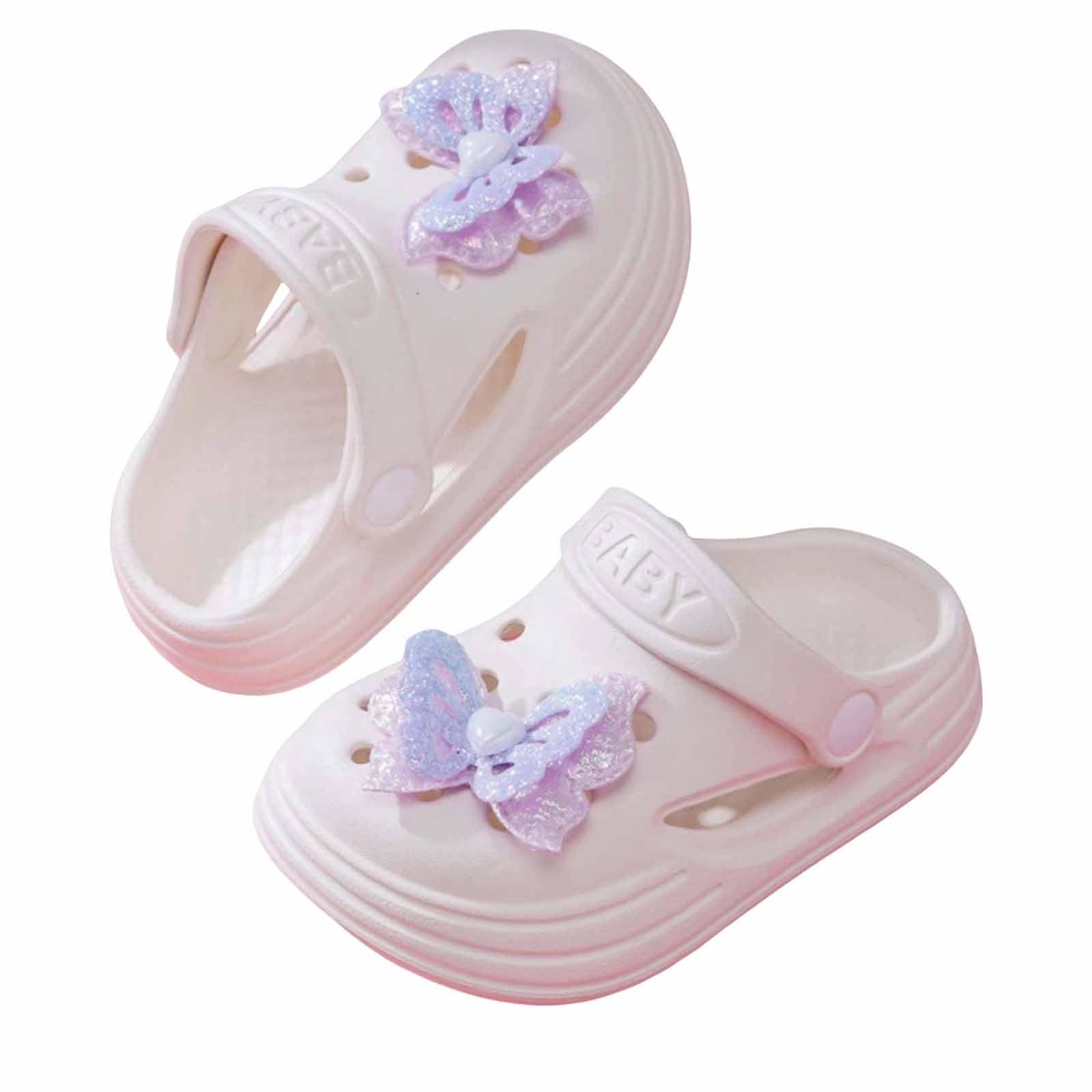 RXZCHH Zapatillas Ligeras de Verano, Sandalias para Interiores y Exteriores, Zapatos Divertidos con Lazo Bonito para niñas