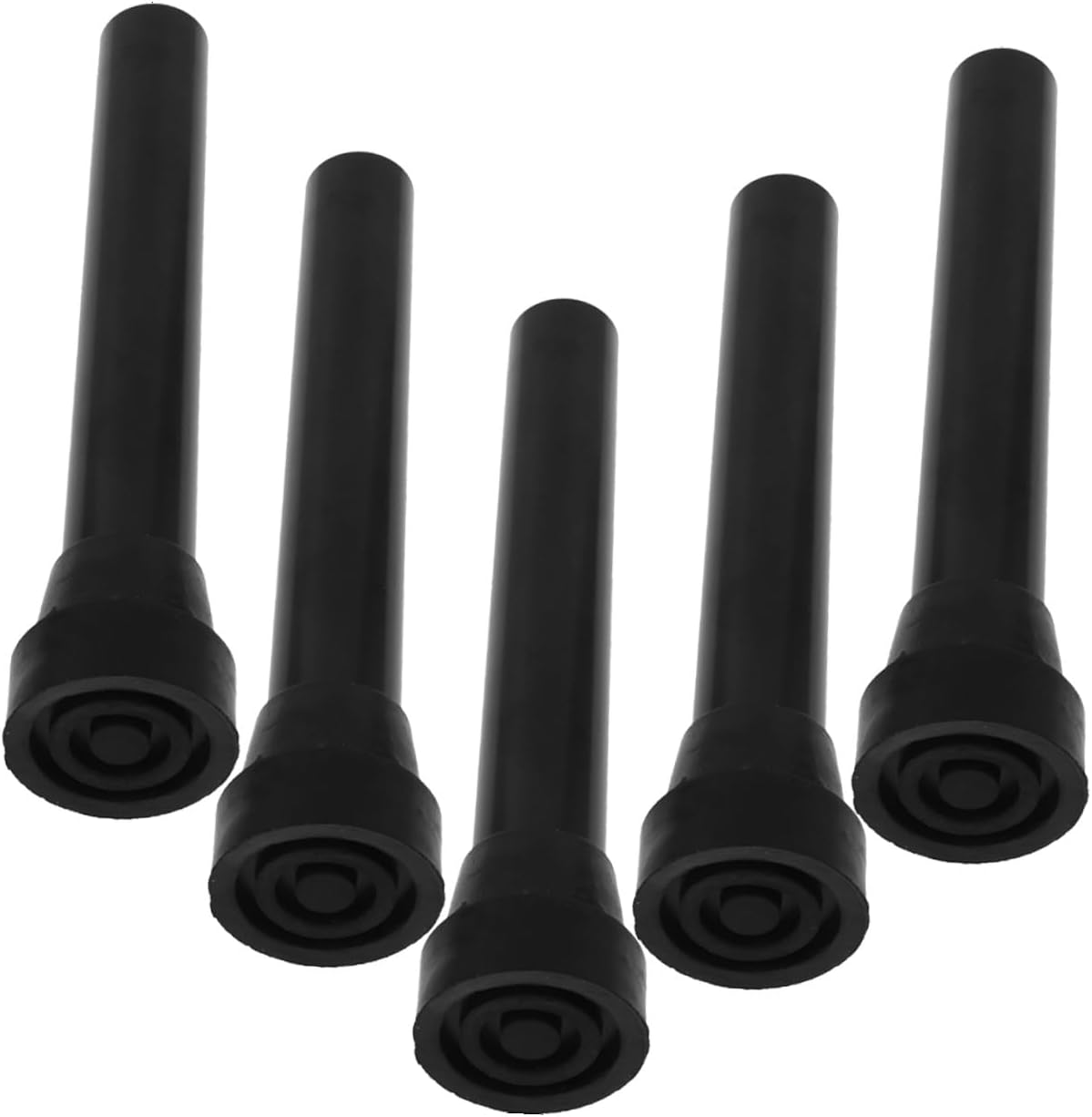 5pcs Trampoline Leg Replacement Covers Rubberized Non-Slip Leg Pads Stainless Steel Frame Accessories for Indoor Flooring Protection and Shock Absorption