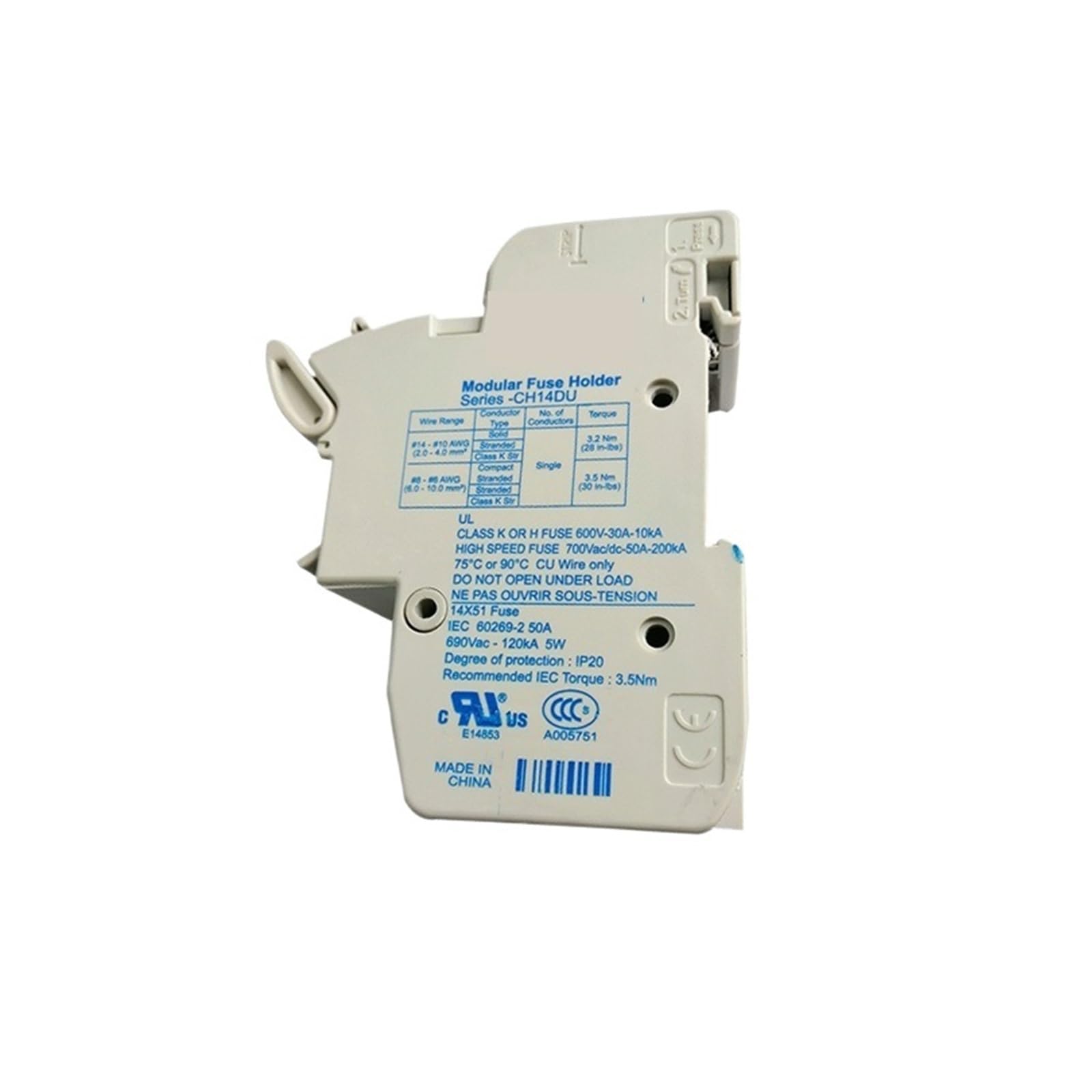 TSCFHGQI 1PCS CH141B, CH141DU, fuses and fuse bases(CH141DU)