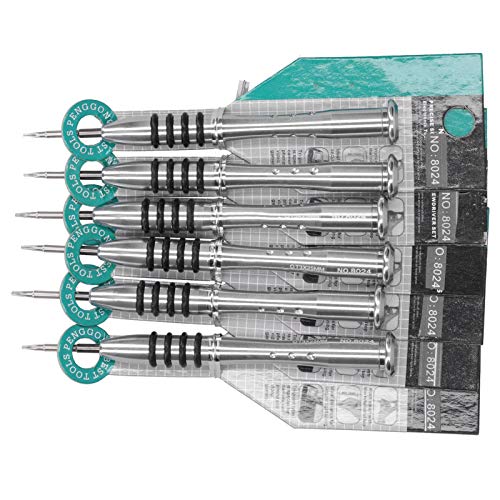 Juego de Destornilladores, Juego de Microdestornilladores Juego de Destornilladores de Estrella 6 Piezas Juego de Destornilladores Pequeños Micro Profesionales para Gafas