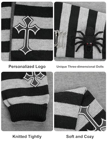 Image of Lebaley Kawaii Leg Warmers Y2K Harajuku Legs Warmer for Girls Women Lolita Accessorie Gothic Long Sock Winter Ankle Warmers