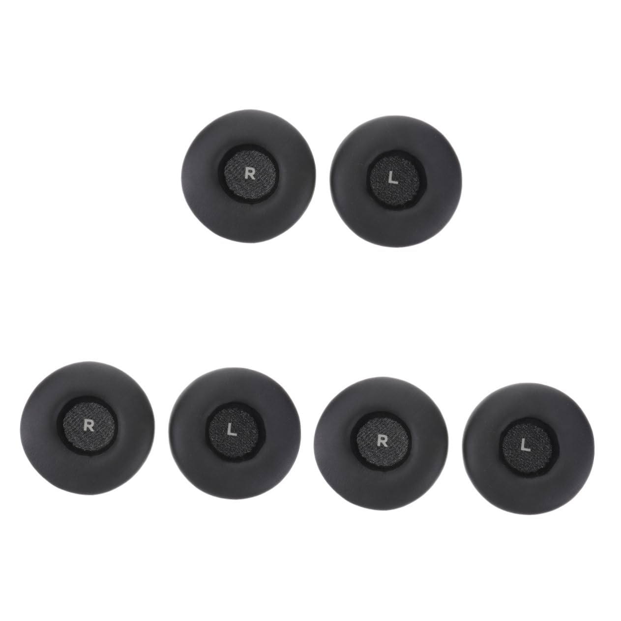 jojofuny 3piezas Auriculares Almohadillas De Repuesto De PU y Color Negro Compatibles Comodidad y Rendimiento De Graves Mejorados