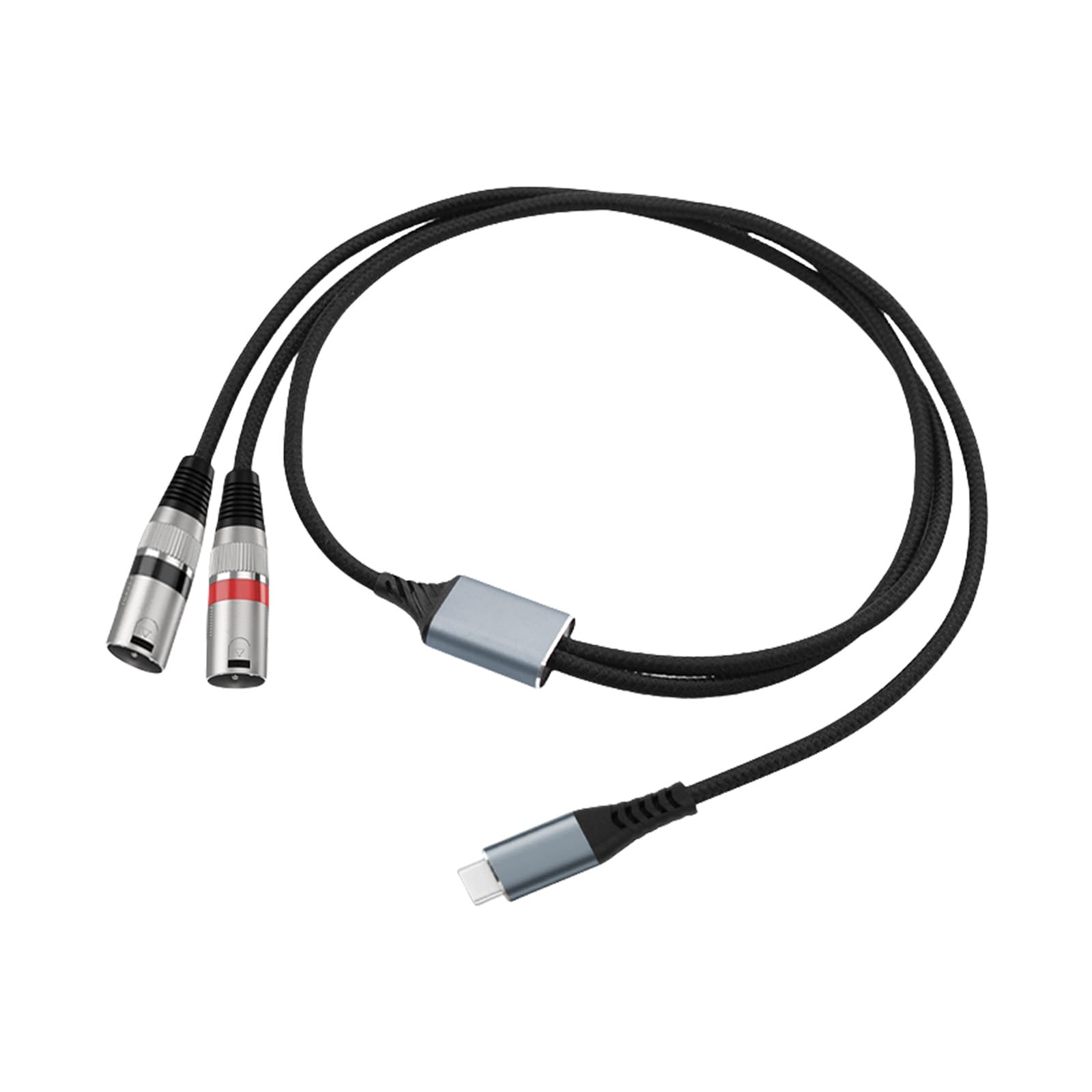 Câble Type C vers double XLR mâle pour console mixage et ampli - 8