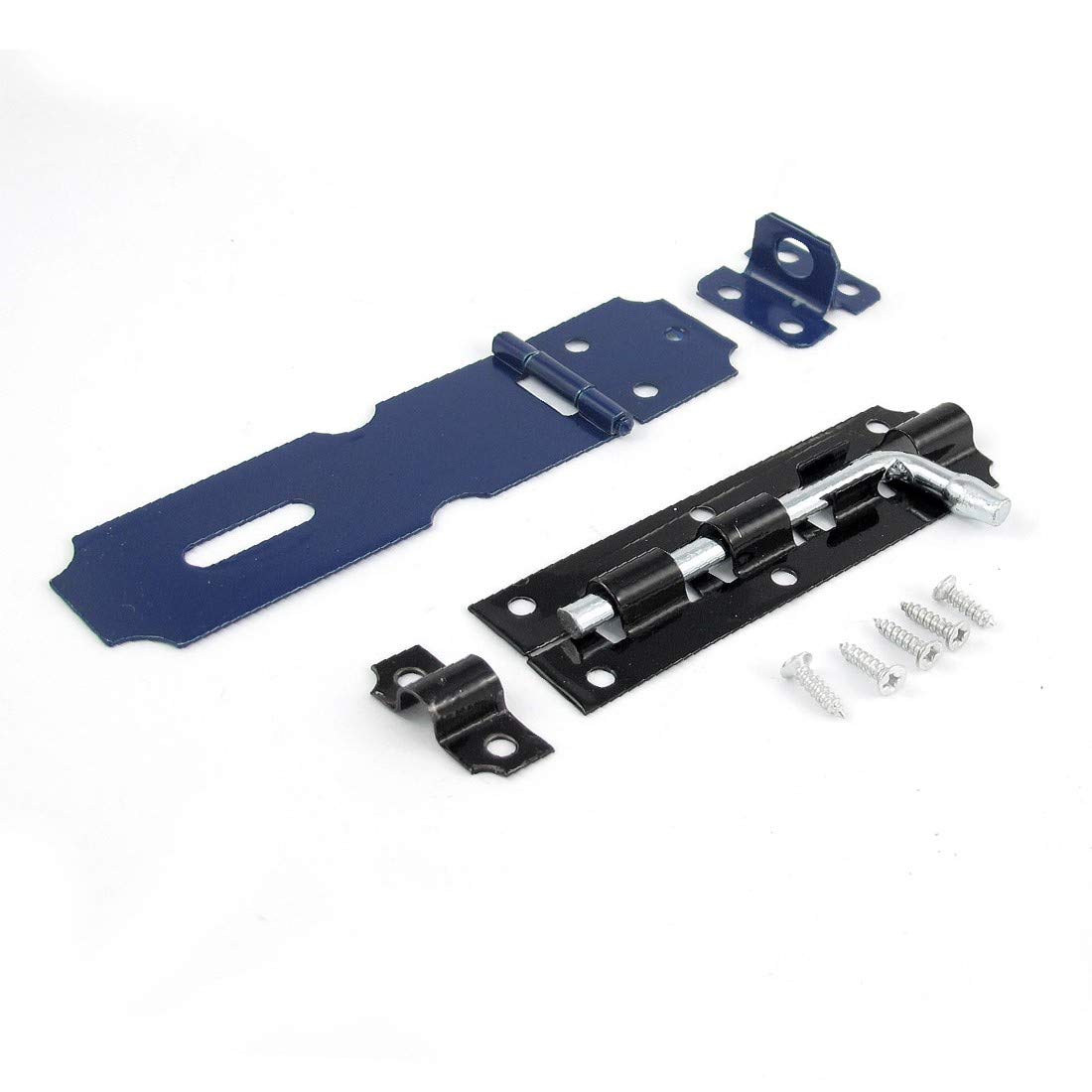 New Lon0167 2 in Featured 1 Navy Blue reliable efficacy Padlock oor Metal Hasp Staple Black docking connecting Bolt Set(id:222 fd 22 8df)