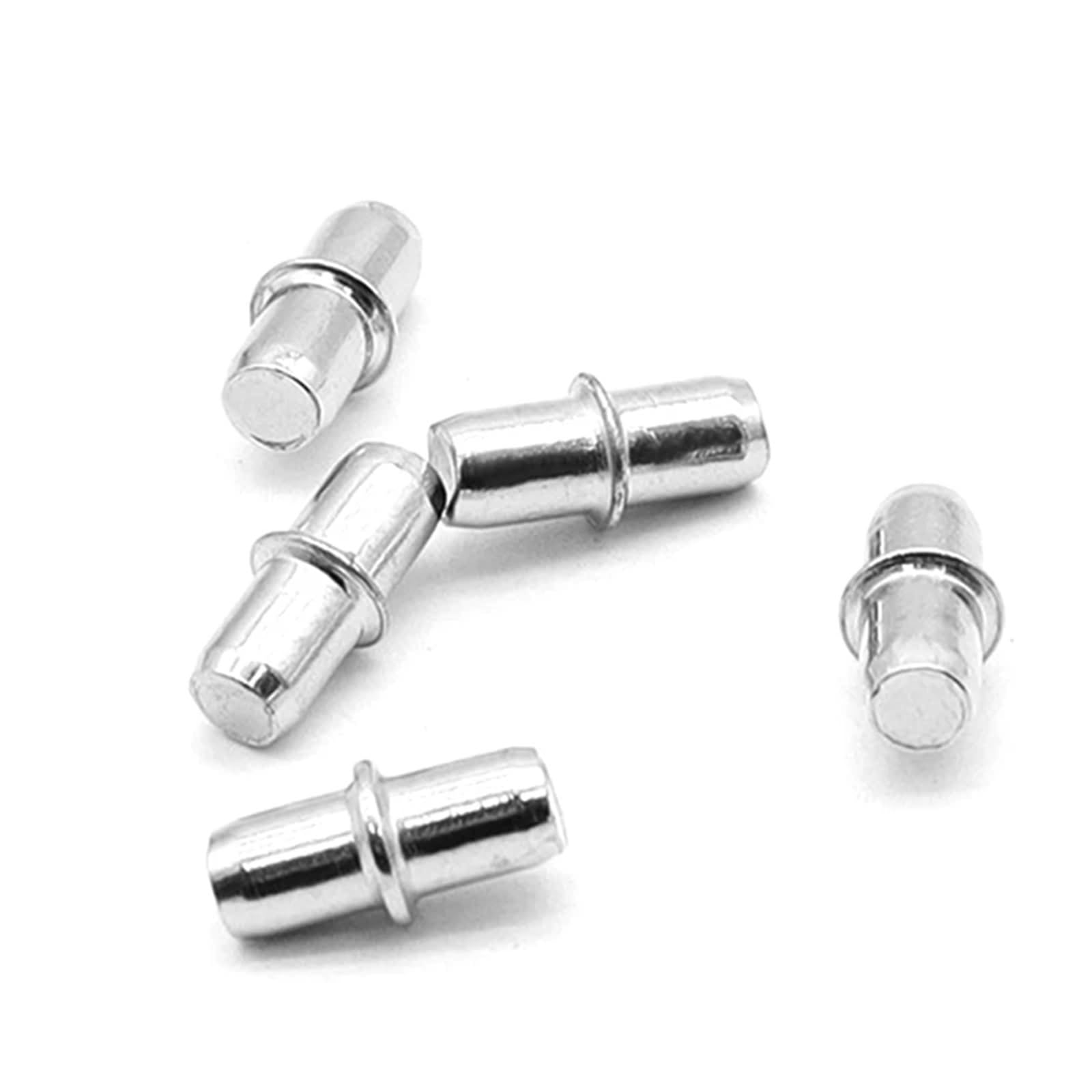 300pcs Metal Shelf Support Pins Pegs 5mm Diameter for Cabinet Furniture