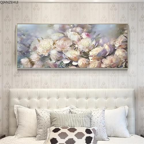 Peinture diamant adulte fleur pour illuminer le mur de votre salon