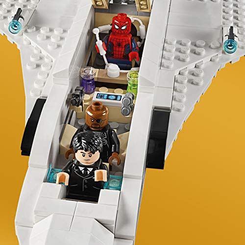 LEGO Super Heroes - Jet Stark y el Ataque del Dron, Set de Construcción de Avión de Juguete de Aventuras de Spiderman (76130)