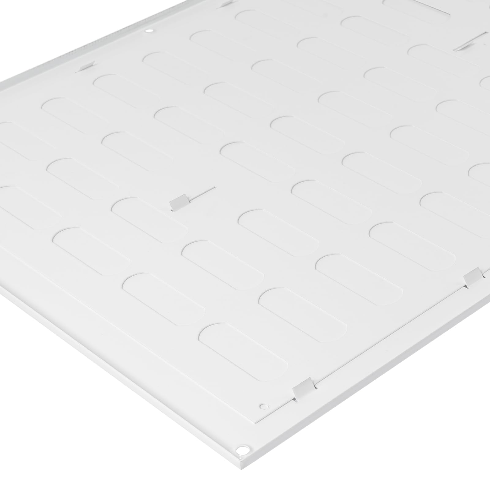 16 x 12 pulgadas (dimensiones exteriores), cubierta de ventilación de pared de aire ajustable blanca – Rejilla de metal para interiores y exteriores – Calefacción, refrigeración, ventilación para el