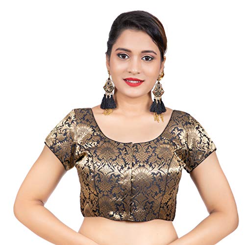 Image of Biyu Being With You Women's Synthetic Saree Blouse