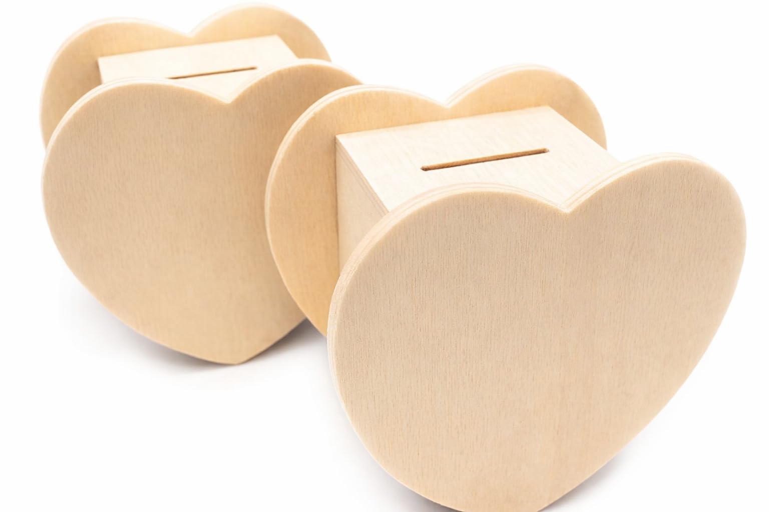 Oojami Set of 12 Classic Heart Shaped Piggy Bank - DIY Craft Kit for Kids, Party Activities and Decorations - Unleash Creativity with Paint Your Own