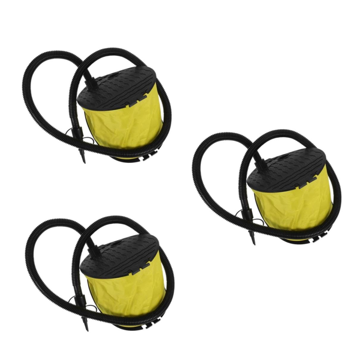 MAGICLULU 3 Stück Balg Fußpumpe Fußluftpumpe für Camping Luftbett Yoga Ball Matratze Adapter Tragbar Robust Einfach zu Bedienen