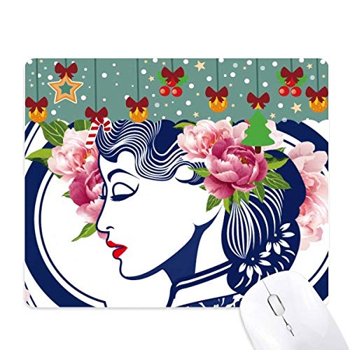 Tapis de souris de la culture chinoise rose tapis de Noël bureau caoutchouc