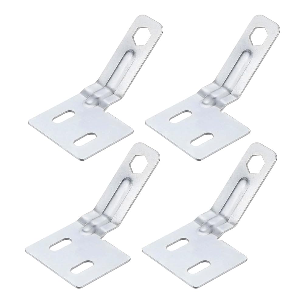 SagaSave 4 Pcs Bi-Fold Door Surface Aligners, Carbon Steel Folding Hinge Aligners for Closet and Sliding Doors, Rustproof and Quiet