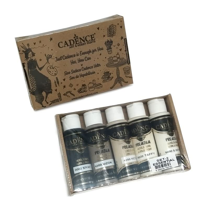 Cadence Set 5 Pinturas Acrílicas Premium Essential