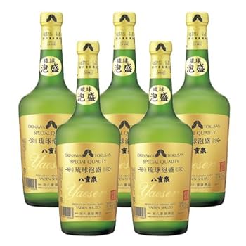 Amazon.co.jp: 琉球泡盛 八重泉グリーンボトル 43度/720ml×5本