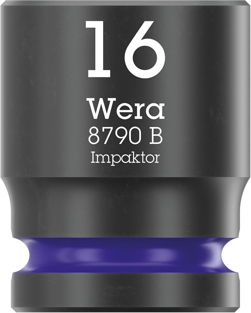 Wera 9724 Depósito de espuma juego de carraca 8010 B Zyklop Comfort Set 1, 3/8", 16 piezas